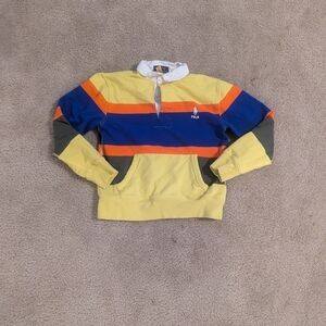 Colorful Striped Rugby Shirt Ralph Lauren Big Boys Size Medium 10-12
